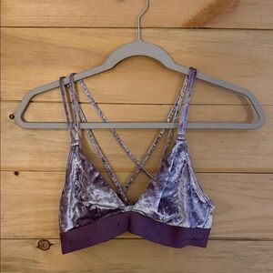 PINK Victoria's Secret Lavender Velvet Bralette